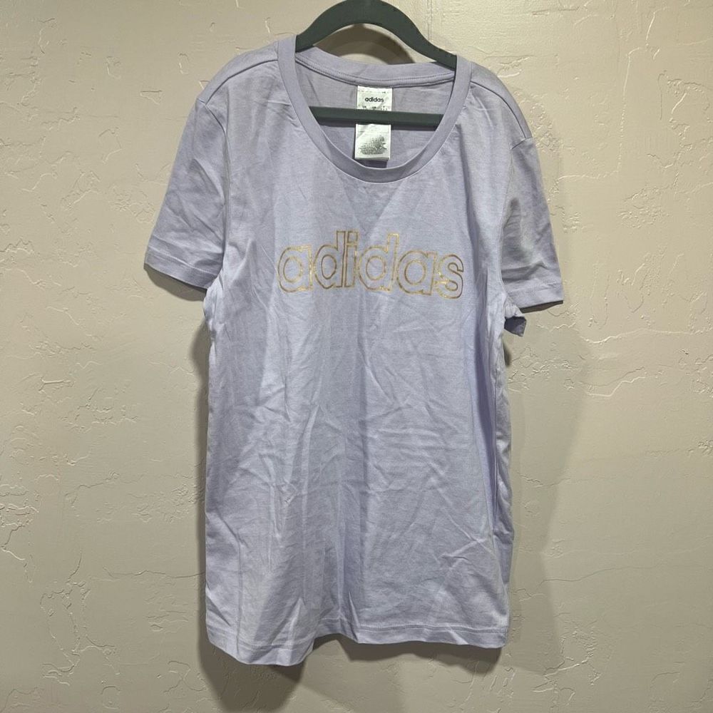 Adidas Women’s Purple and Gold Tee